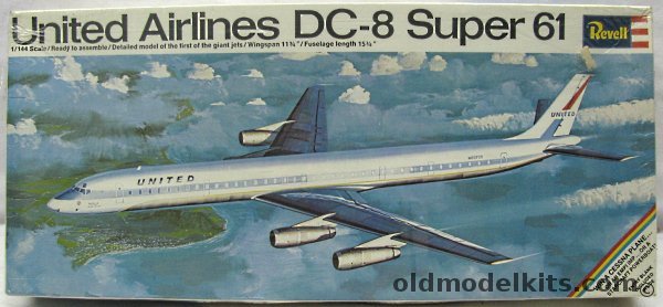 Revell 1/144 Douglas DC-8 Super 61 United Airlines, H270-200 plastic model kit